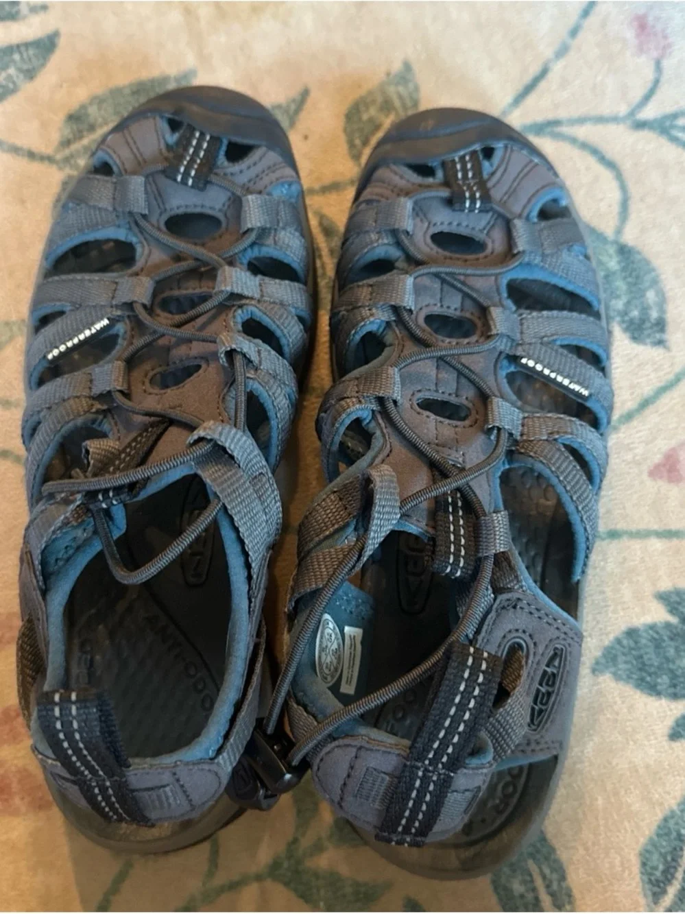 Keen Kids Gray and Blue Closed-Toe Water Shoes